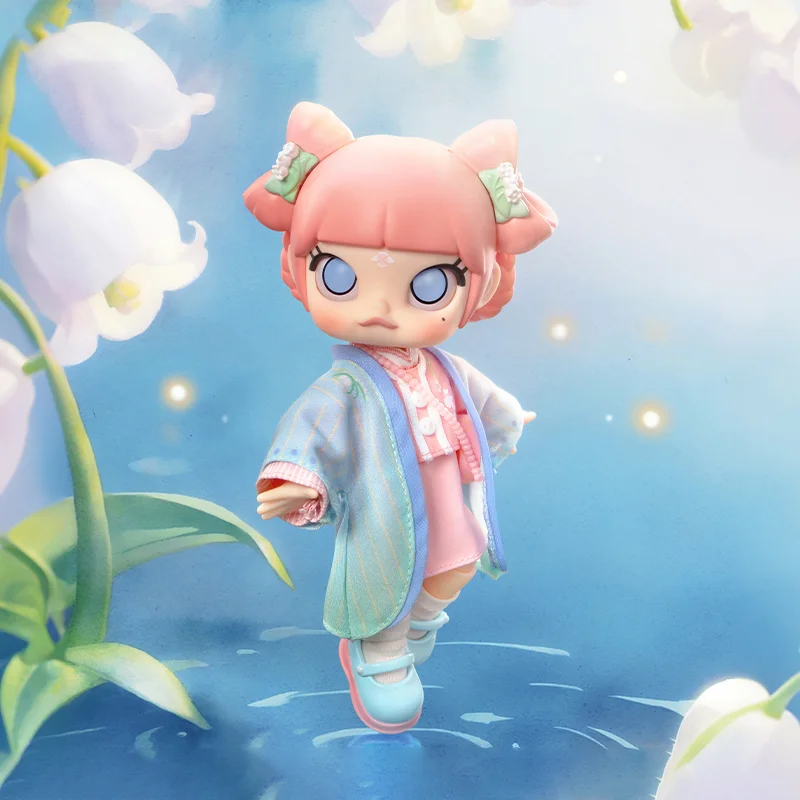 14cm Bjd Cute Doll Genuine Lily Of The Valley Serise Molly Action Figure Anime Model Toys Kawaii Cartoon Decor Toy Birthday Gift