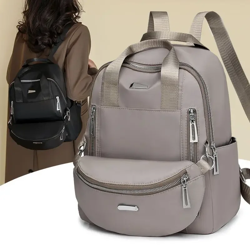 

New Style Ms. Fashion Fashionable Go Out Bag with Pouch Backpack Large Capacity All-match Journey Ms. Going Out Backpack