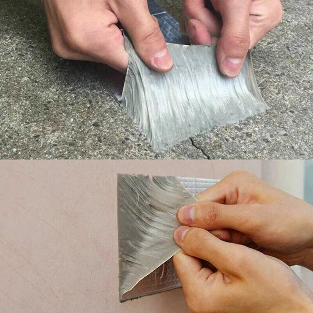 Cinta de butilo fácil de usar, tira segura y selladora, resistente al vapor, más gruesa y más pesada, resistente a los rayos UV para sistemas HVAC