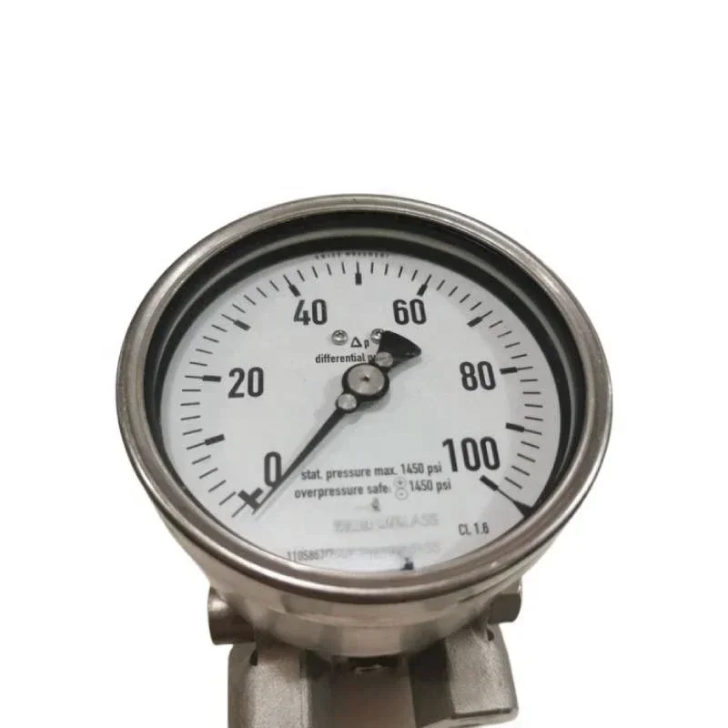 مقياس ضغط منفذ المصنع لصناعة العمليات، غرفة الوسائط المعدنية بالكامل #6