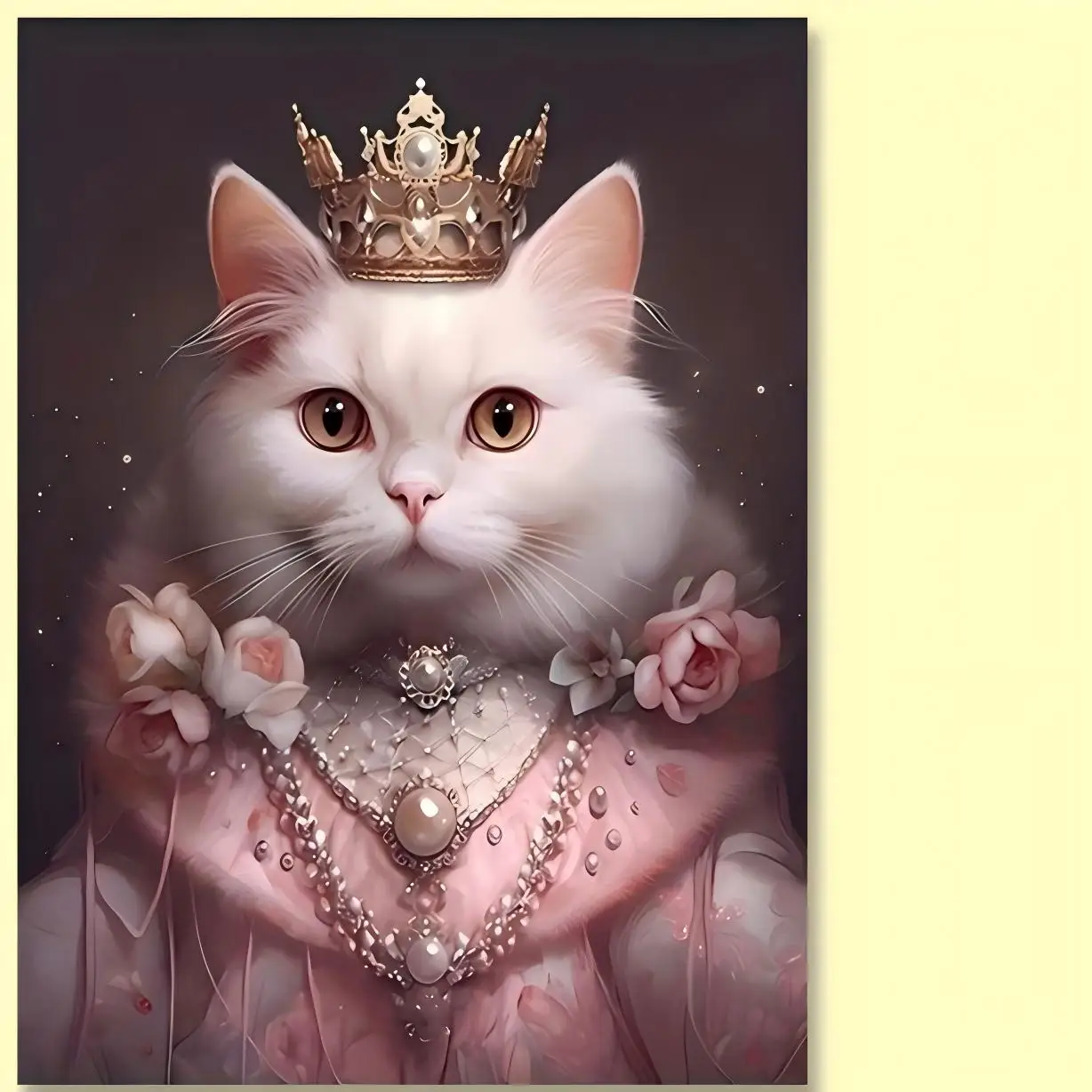 

1PC Custom Dog Cat Portrait 2D Metal Sign - Personalized King Queen Pet Iron Painting for Home Gift Wall Decor