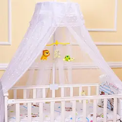 Baby Round Mosquito Net Hung Netting Bed Canopy For Kids Bedroom Mosquito Net Stand Holder Adjustable Clip-On Crib Canopy Holder