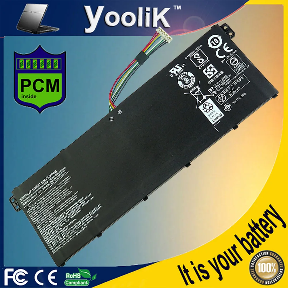 11.4V AC14B18J AC14B13J Laptop Battery for Acer Aspire ES1-511 ES1-512 V3-111P CB3-531 311 TravelMate B115 B116 MS2394