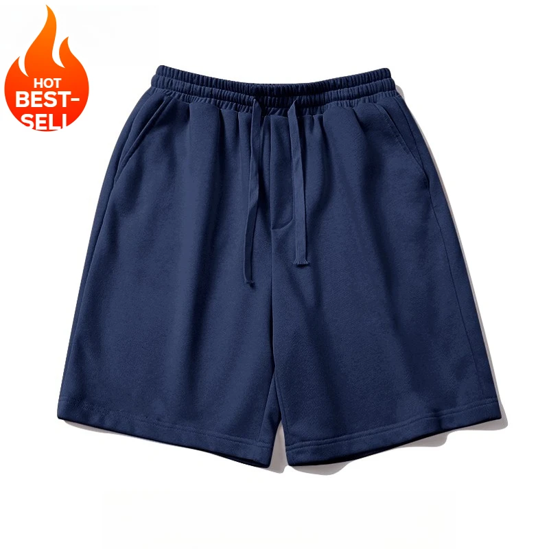 男性用ミニマリストベーシックスポーツショーツ、秋のトレンド、カジュアル、多用途、ルーズ、ドローストリングパンツ