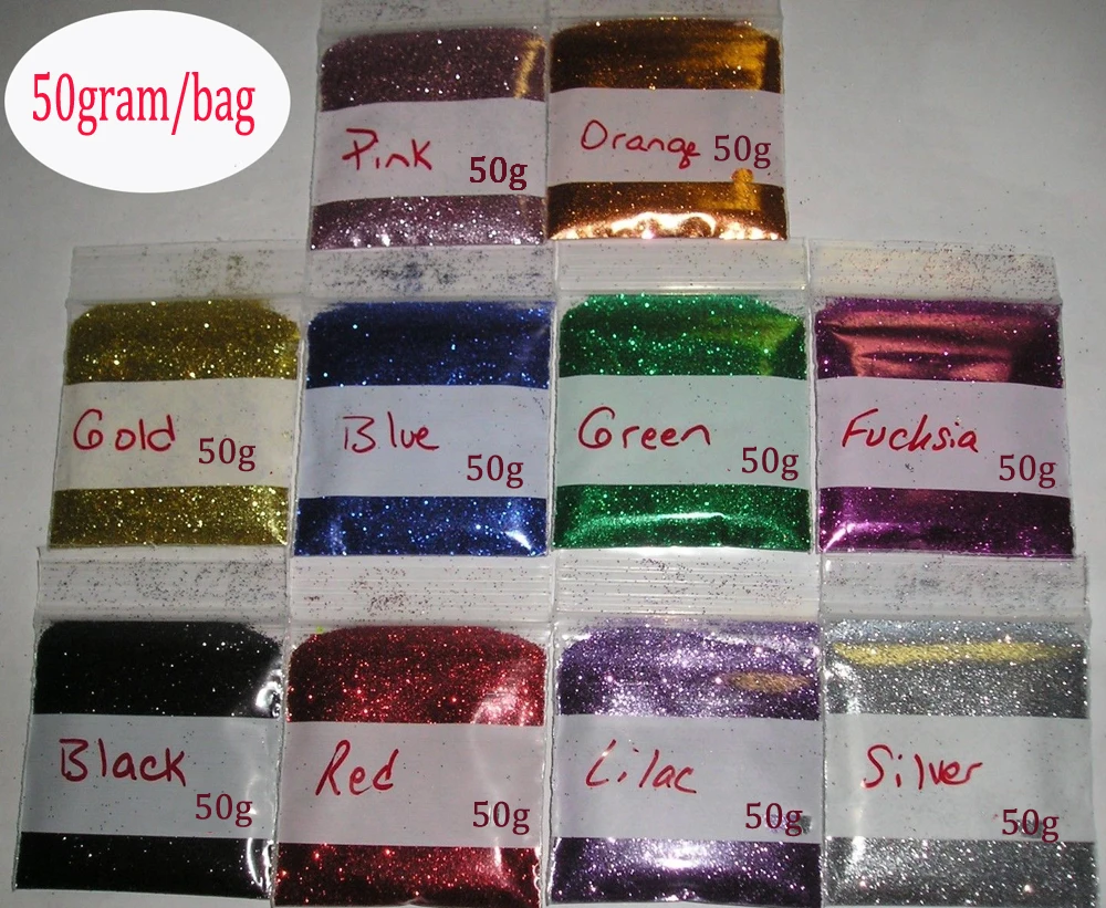 

Extra Fine Bag Glitter Ultra Fine Glitter (.008) - 20 Colors - 50 gram bags ~ Body ~ Face ~ Nails ~50g Ultra Fine Glitter Dust