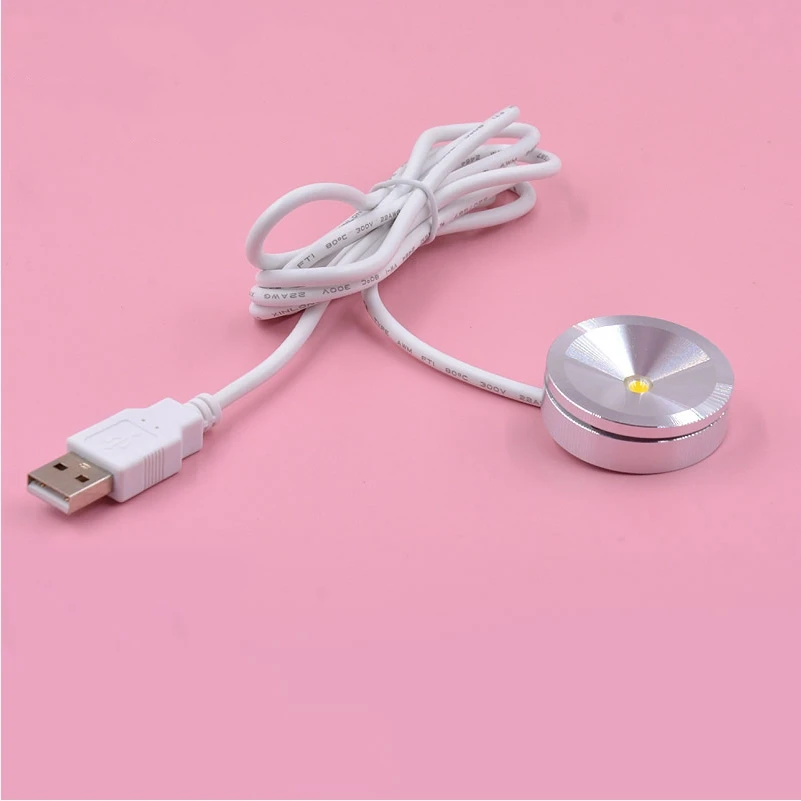 

LED USB 5V 1W Led Spot Light Surface Mounted Cabinet Showcase Counter Jewelry display Lamp home Ceiling Mini Spotlight