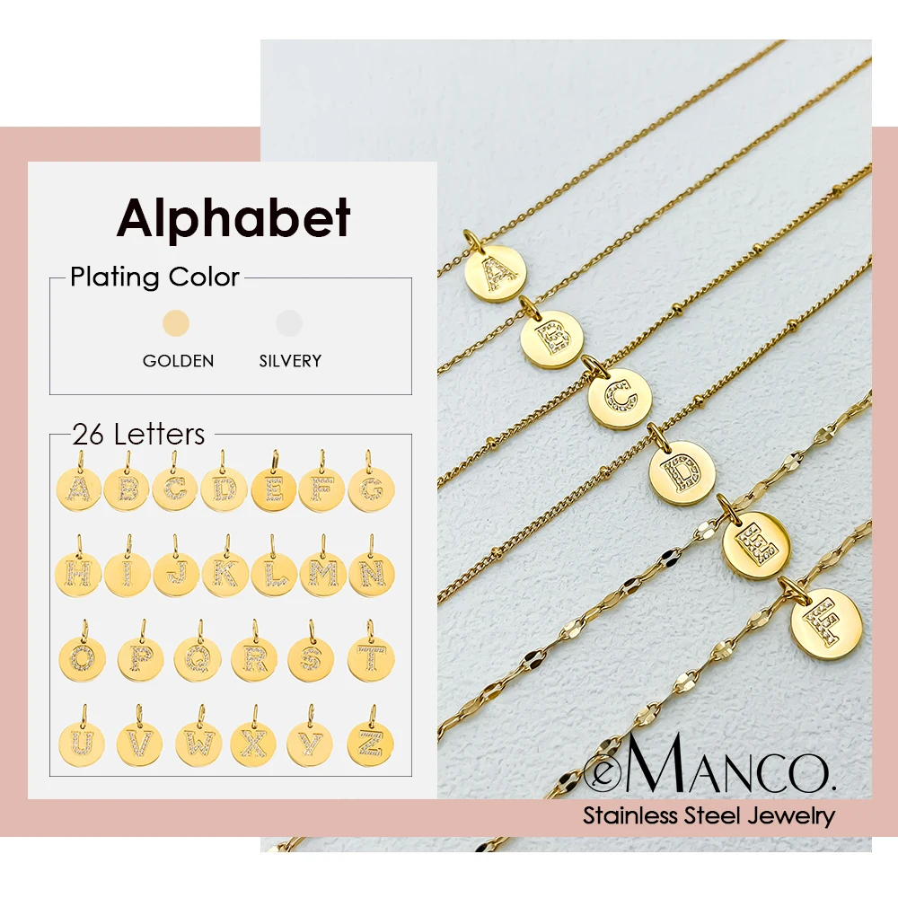 

Women Men Rock Hip Hop Bling Jewelry Iced Out Alphabet Pendant Name Rhinestone Chain Initial Necklace