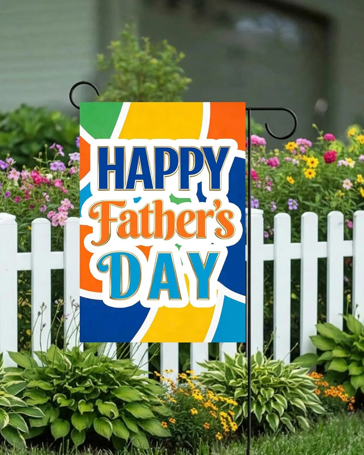 ShineSnow Happy Fathers Day Love Best Great Dad Garden Yard Flag 12