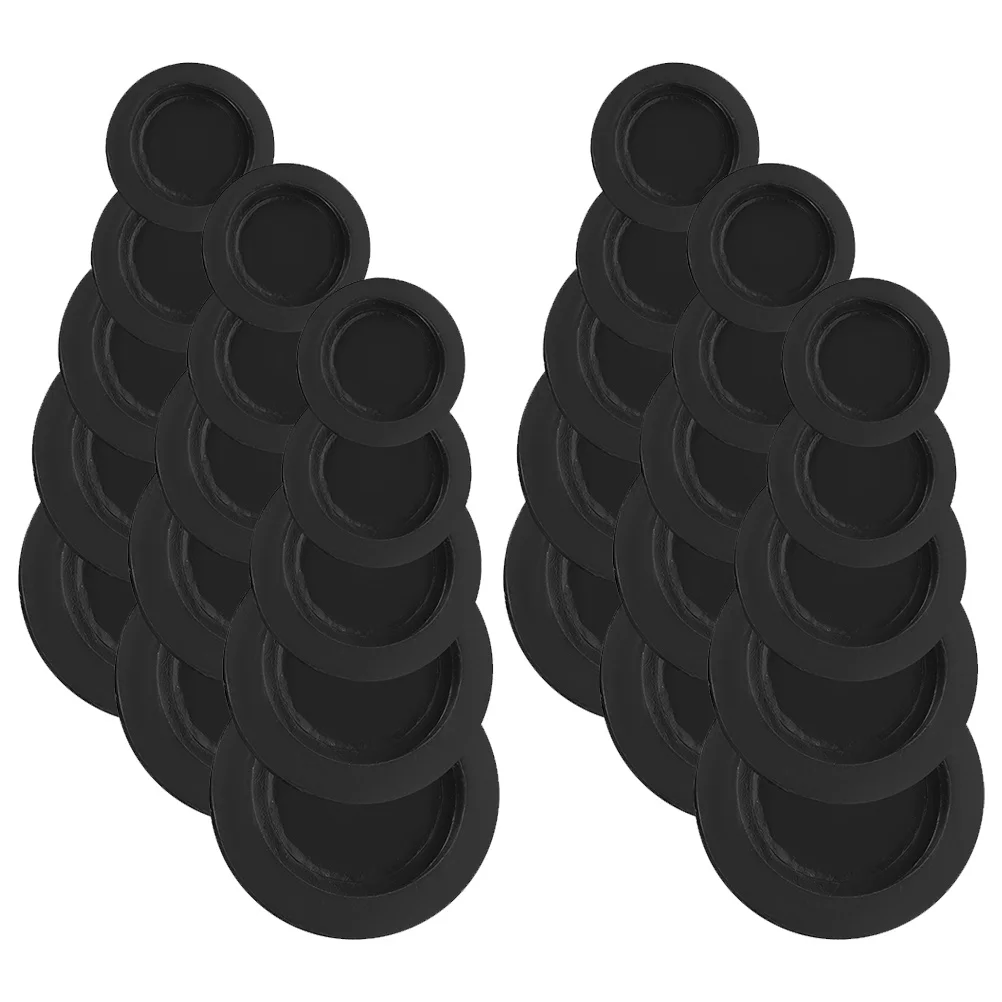 

30pcs Round Rubber Stopper Piggy Bank Caps Black 26mm 25mm 30mm 32mm 38mm Assorted Sizes Reusable Storage Box Sealing Lid