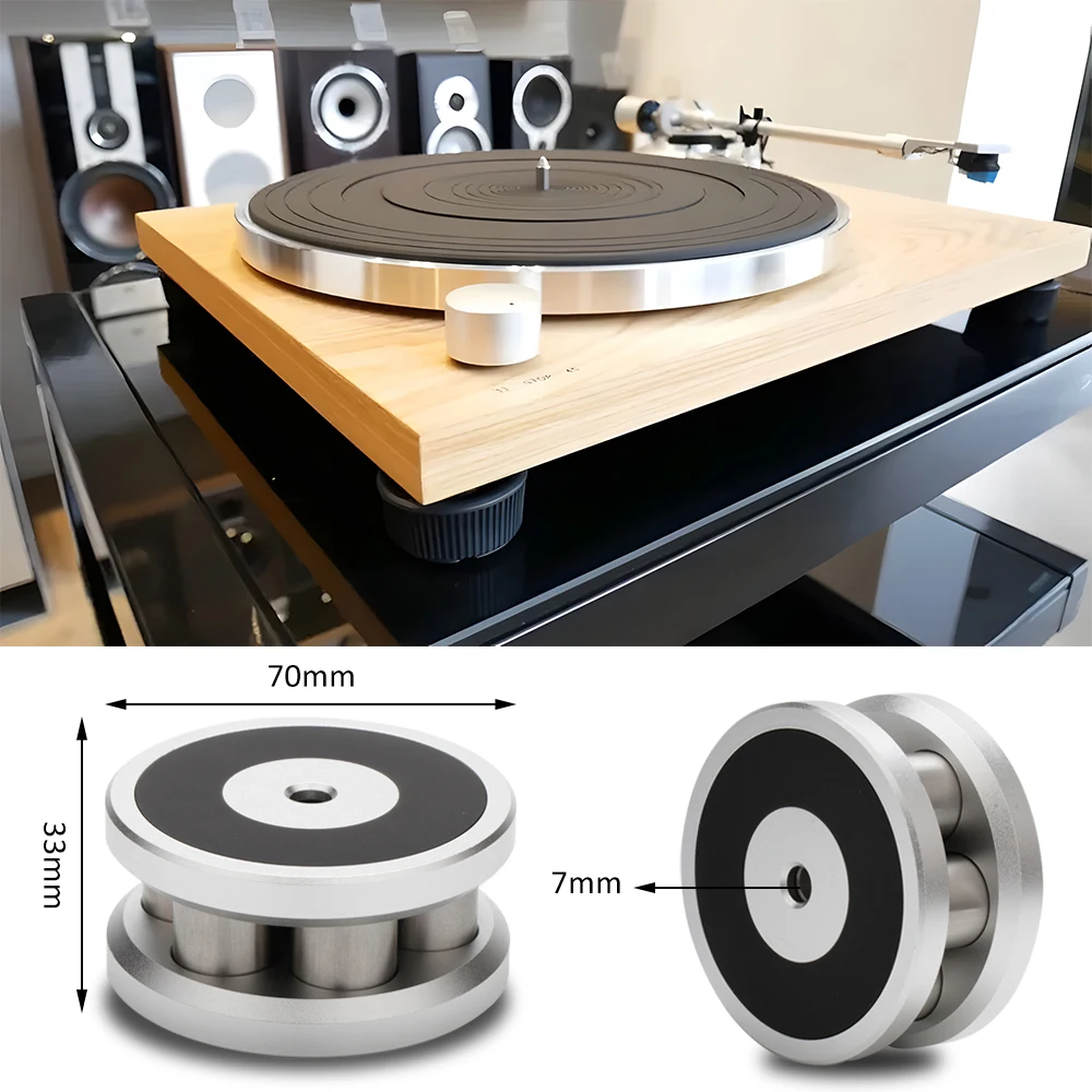 High Fidelity Stainless Steel Record Player Accessories Record Player Weight Stabilizer Vinyl Turntable Weight Clamp