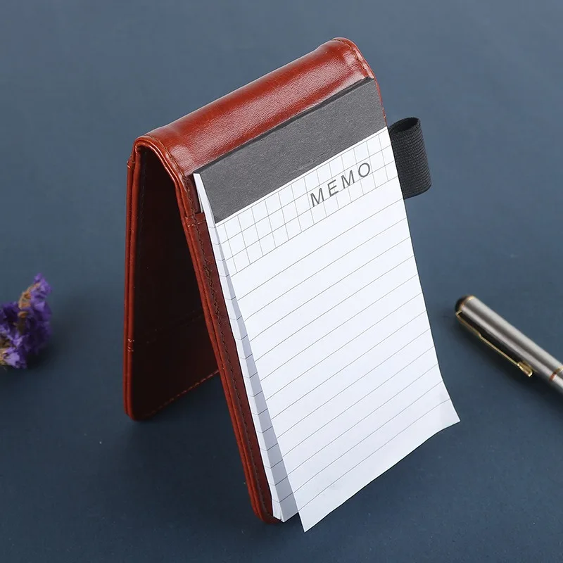 PU Leather Book A7 Multifunctional Notebook Business Office Notebook with Calculator Portable Notebook