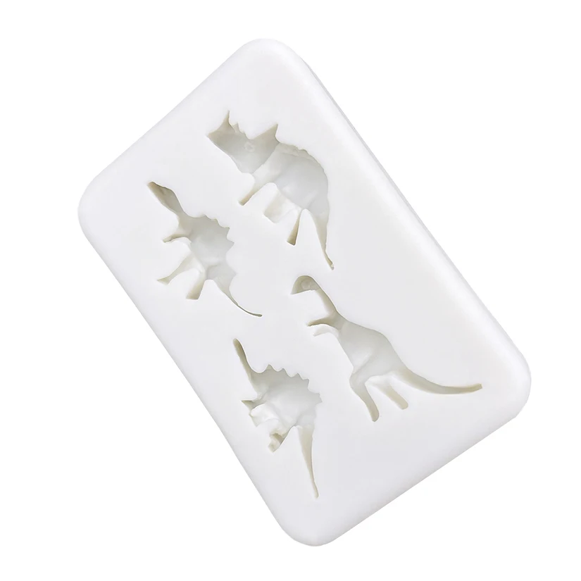Dinosaur Silicone Sugarcraft Mold Resin Tools Cupcake Baking Mould Fondant Cake Decorating Tools