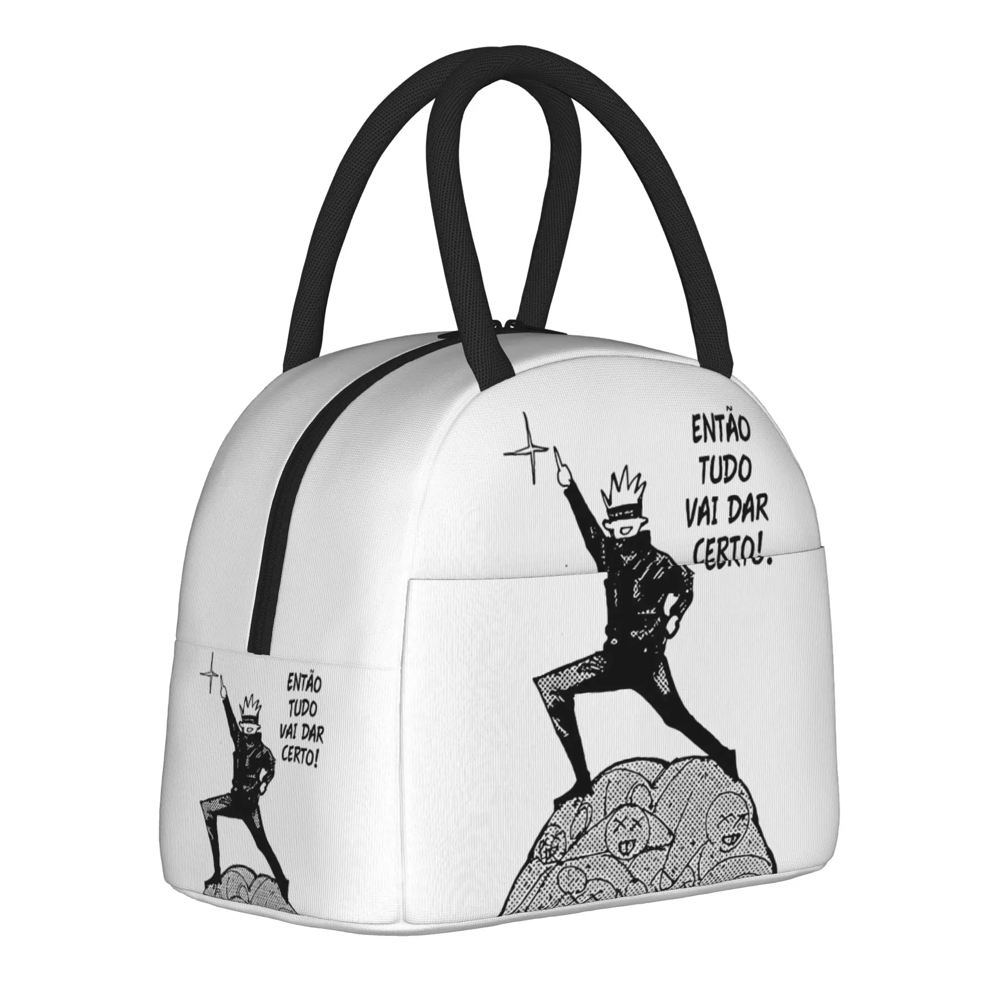 

strong fighter Jujutsus Kaisens Thermal Insulated Lunch Bag for Travel Portable Food Bag Men Women Thermal Cooler Food Box