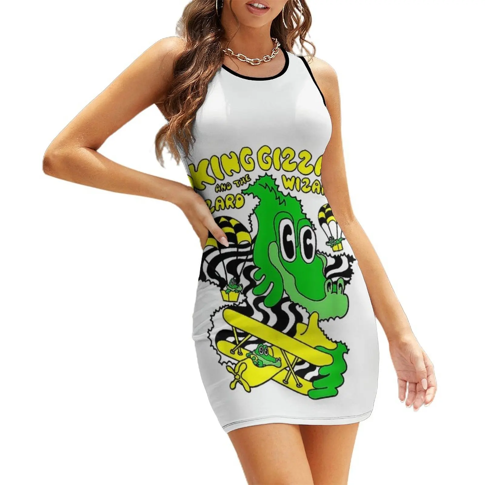 

King Funny Gizzard The Lizard Gift Wizard Sleeveless Sundress sensual sexy dress for women women's evening dresses Woman dresses
