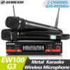 SENNESAI Ew100G3 プロフェッショナルデュアルワイヤレスマイクステージパフォーマンス 2 チャンネル 600-699MHz UHF カラオケメタルハンドヘルド e835 1