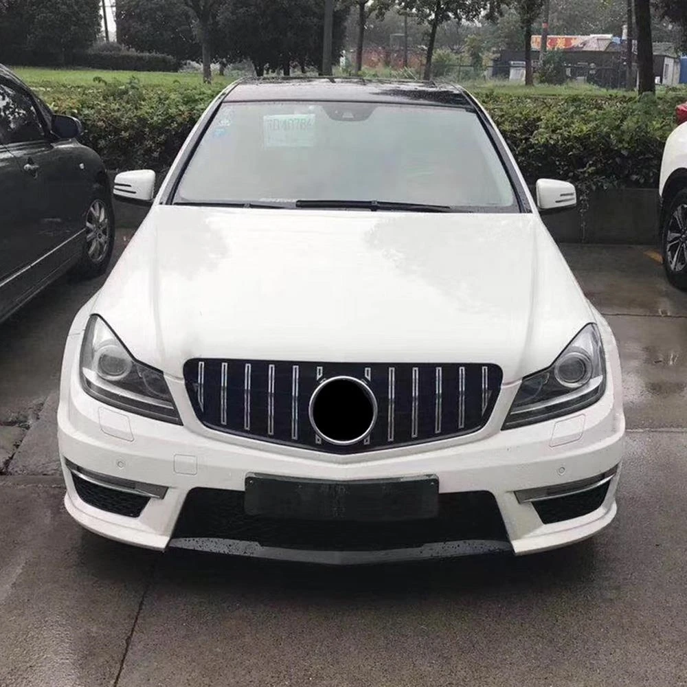 

For Mercedes Benz C Class W204 C204 2007-2014 C180 C200 C250 C300 GT Style Front Bumper Grille Hood Grill Racing Grilles