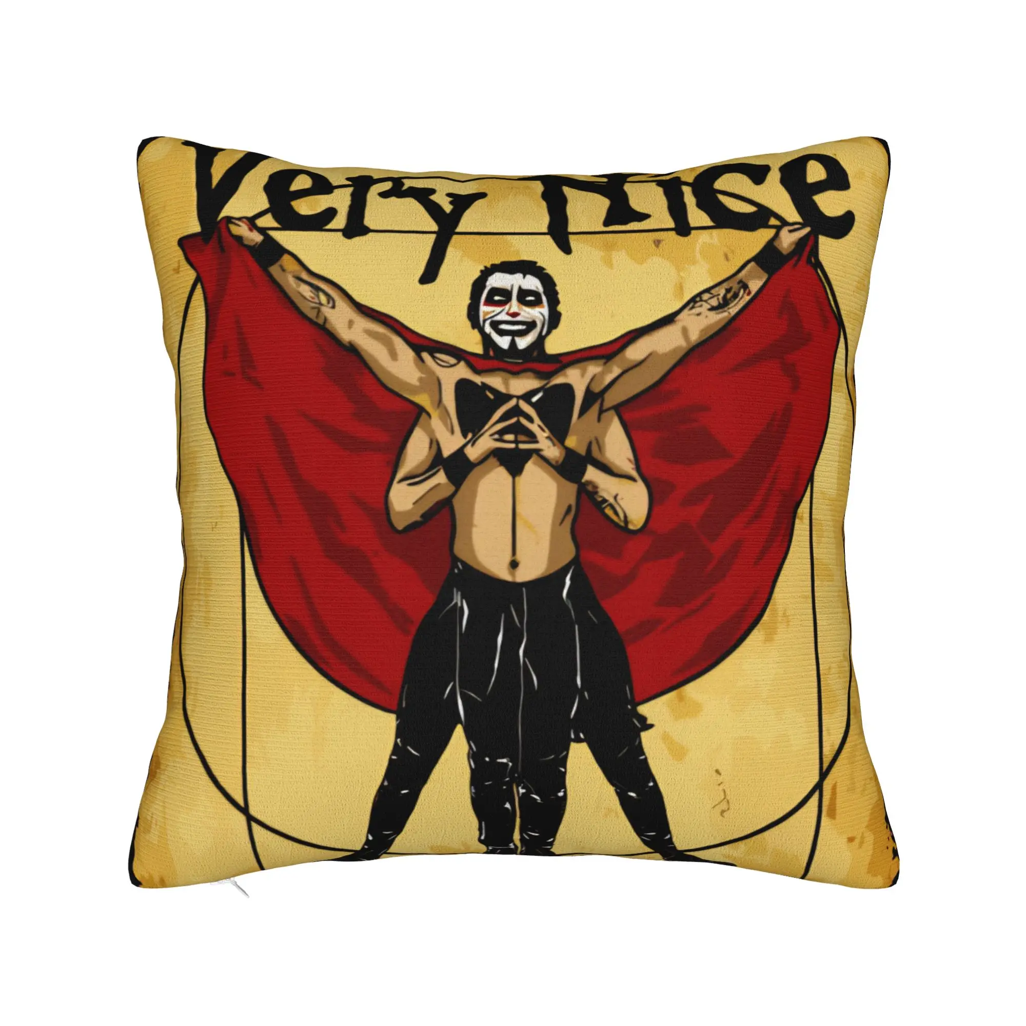 Danhausen Merch Very Nice Very Evil Square Pillow Case AEW Elimination Chamber Cushion Cover Decor Pillowcover for Car 18