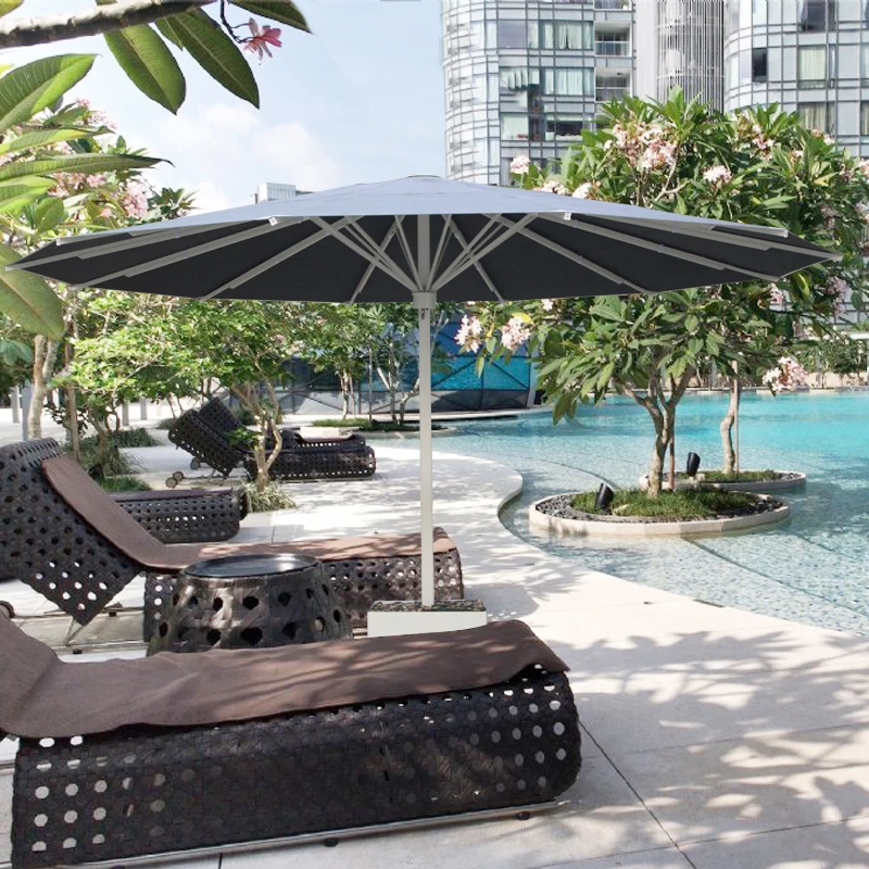 ATV&UTVBig Size Heavy Duty Large Garden Outdoor Umbrella Large Restaurant Parasol Wholesale LED Umbrella Patio Umbrella Supplier