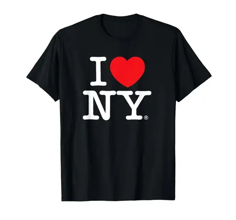 I LOVE NY Classic Logo T-Shirt Gift for Men and Women Printed T-Shirt Summer Fashion Vintage Crew Neck T-shirt Graphic T Shirts