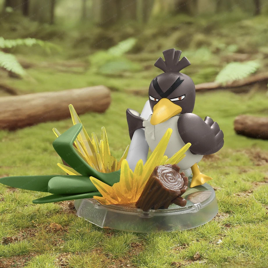 BLOKEES juguetes Pokemon Pikachu Piplup Machop Corphish Quaxly Fuecoco Farfetch'd figura de acción caja ciega montaje muñeca regalo de Navidad