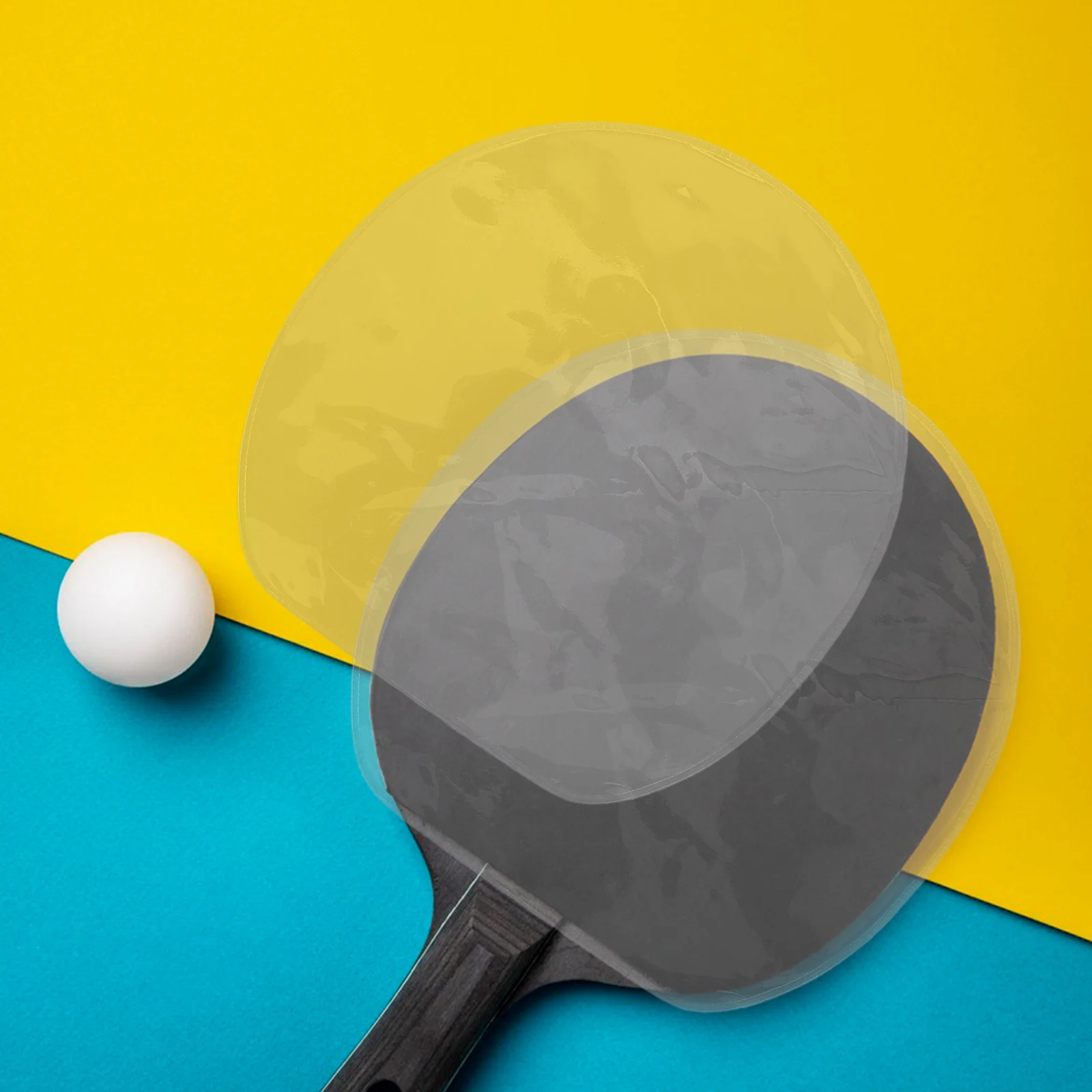 

10Pcs Table Tennis Racket Protective Film Transparent Adhesive Sheet Paddle Sticky Protective Sheet for Leisure Competition