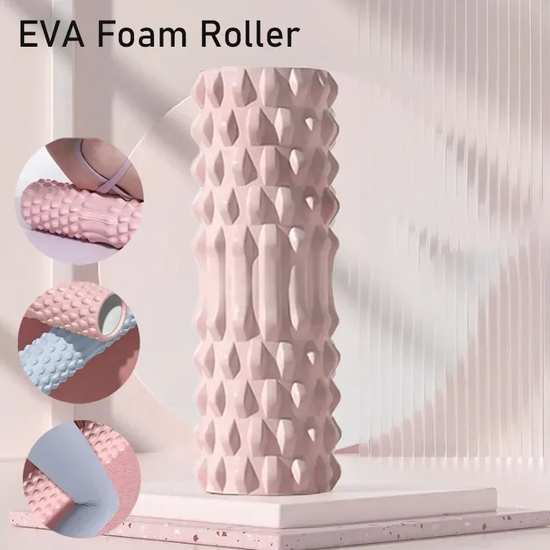 Foam Roller Yoga Massage Fitness Exercise Massage Roller for Deep Tissue Muscle Whole Body Back Pain Relief Muscle Recovery Legs