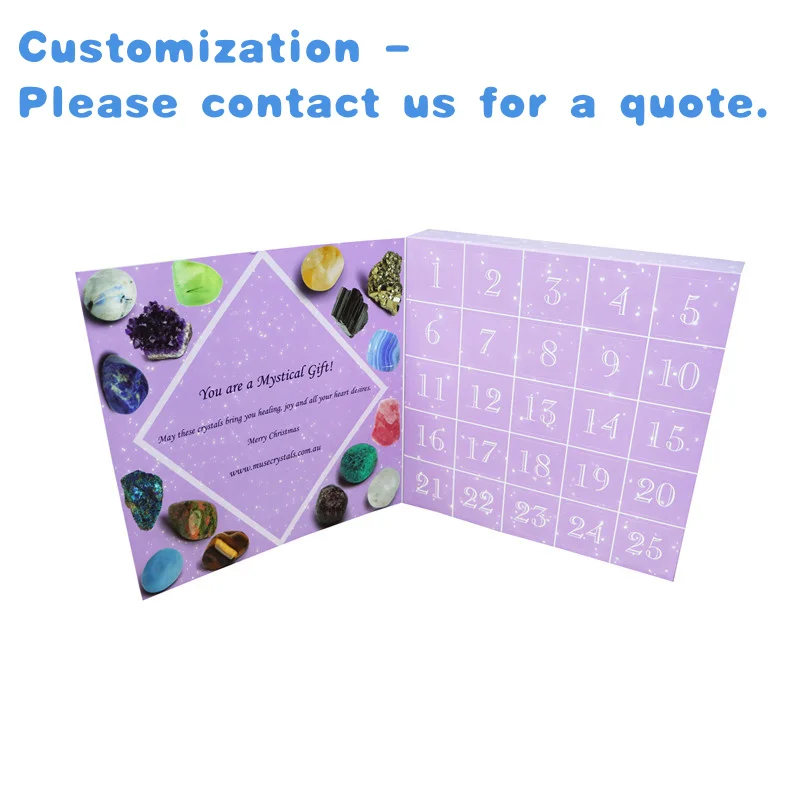 

custom.Luxury Box Ramadan Eid Countdown Chocolate Cookie 25 Days Advent Calendar Packaging Box