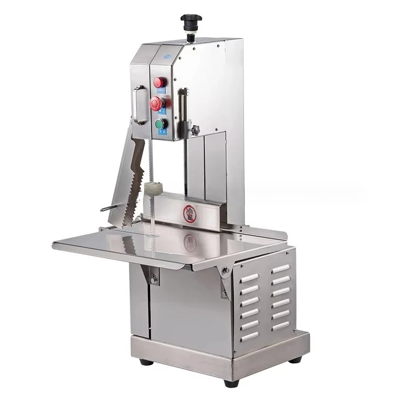 For Automatic Meat Bone Saw Cutting Machine with Motor 304 Stainless Steel 1800W for Beef Goat Fish Chicken Lamb Processing m