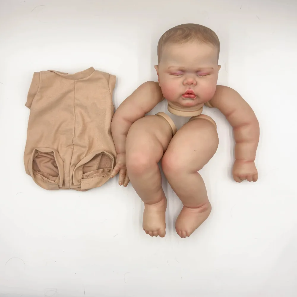 

24inch Already Painted Reborn Doll Kit Pickle Reborn Doll Parts with Cloth Body kit molde bebê reborn