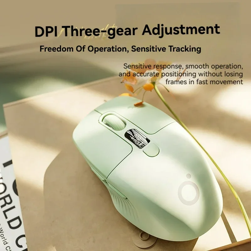 

Eweadn Q1 2.4 Wireless Bluetooth Silent Mouse Dual Mode 1600PDI Smart Screen Fashion Color Matching Gaming Mouse Accessories