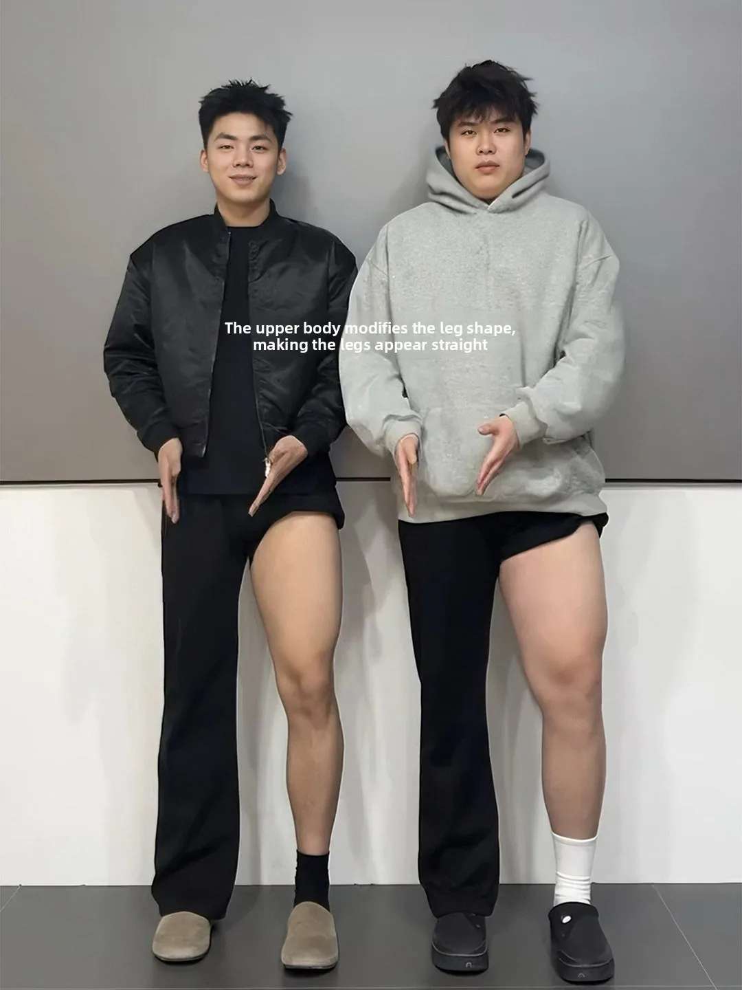 

Slimming Bla Knife Men's Trousers Spring Faion High Waist Micro Flare Clean Fit Straight Leg Pants Youthful Trend