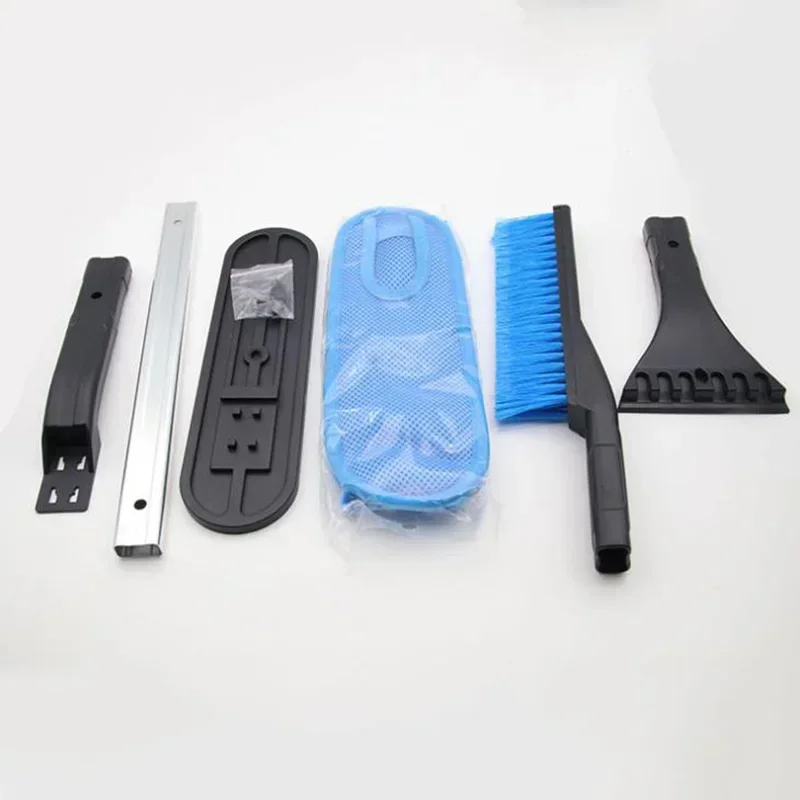 

3 in 1 Auto Magic Handle Car Ice Scraper Snow Shovel Window Kitchen Bathroom Water Wiper Cleaning Tool Wrap Brush Squeegee