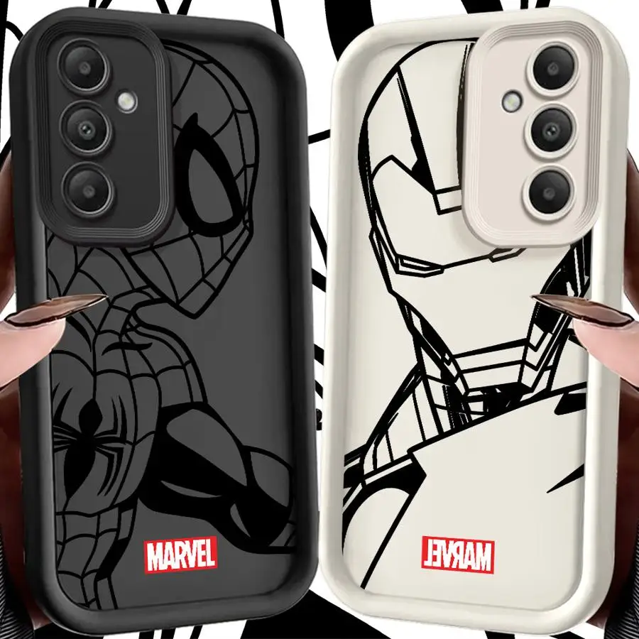 

Cool Line Marvel Ironman Phone Case for Samsung Galaxy S24 Plus S23 FE S25 Ultra S21 S24Ultra S22 S25+ S20FE Soft Shell