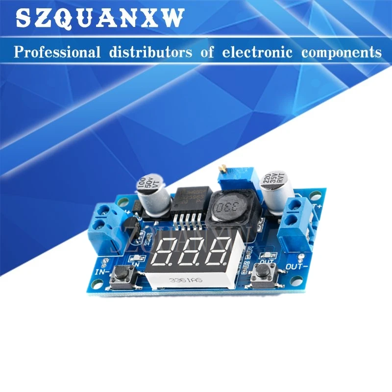 LM2596 Power Supply Adjustable 4.0~40 to 1.25-37V With LED Voltmeter 2A Voltage Regulator Step-down Power Converter Module