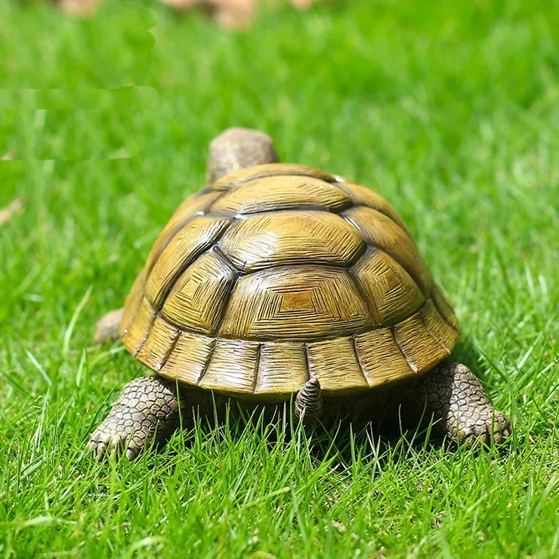 Cute Resin Tortoise Decorative Outdoor Garden Pond Fish Tank Bonsai Animal Turtle Sculpture For Home Garden Decoration Ornaments