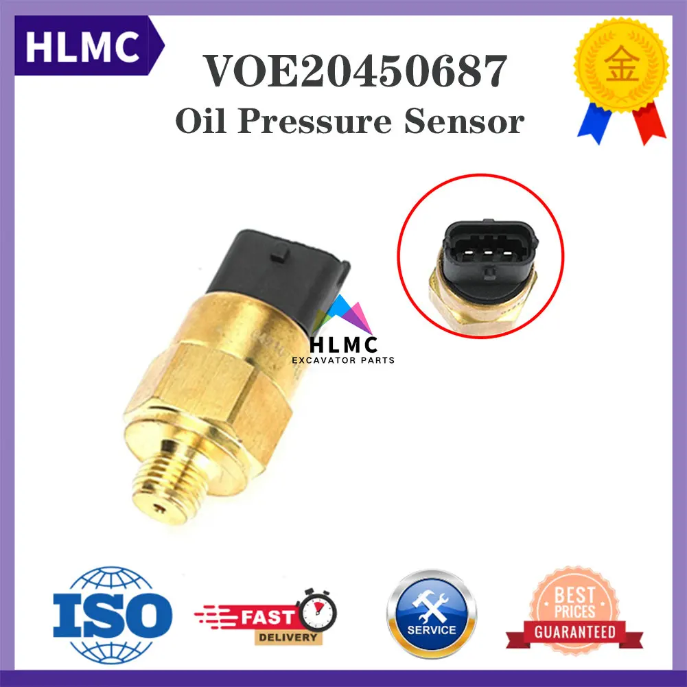 VOE20450687 EC210B EC240B EC290B Excavator D6D D6E Engine Oil Pressure Sensor Switch 20450687