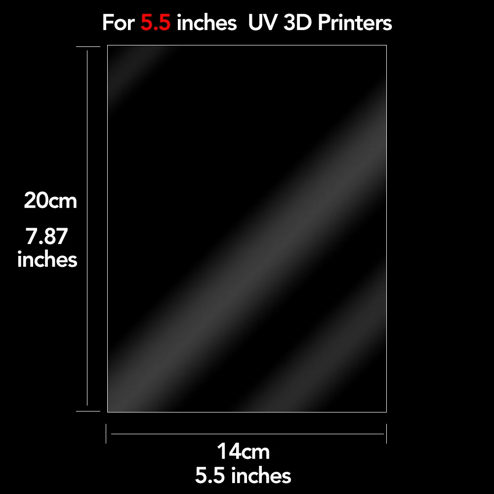 FEP Film 5.5 Inch 200*140*0.15mm for Creality ANYCUBIC Photon S Elegoo Mars 2 UV Resin 3D Printer Release Films FEP Sheet