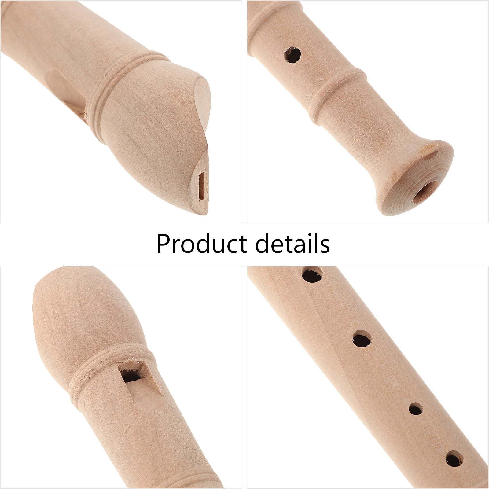 Alat Musik Kayu untuk Anak, Seruling Ringan 8 Lubang Warna Khaki untuk Pelajaran Musik Pemula, Seruling untuk Anak-anak.