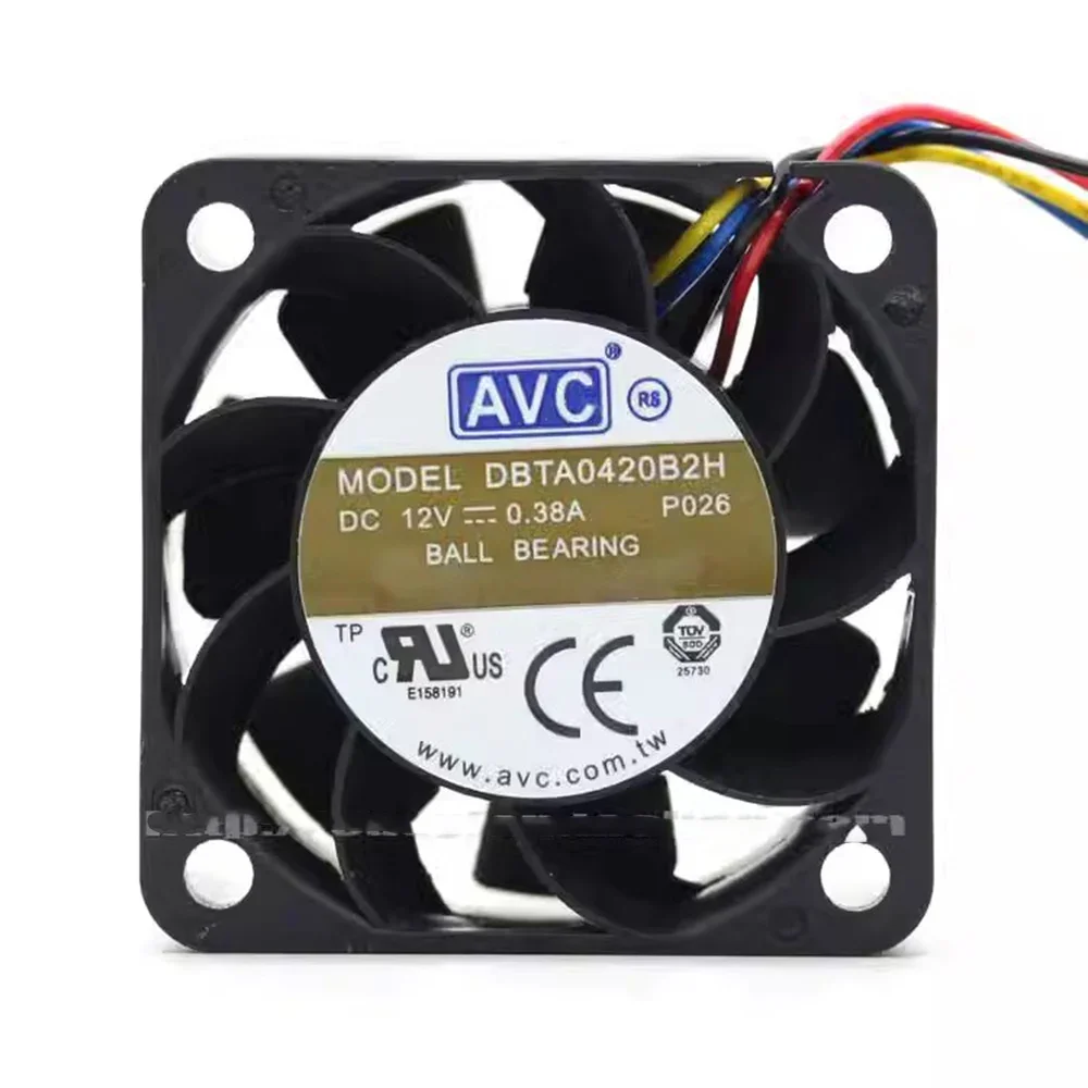 สําหรับ AVC DBTA0420B2H 4020 4 ซม.40*40*20 มม.40 มม.12 V 0.38A พัดลมระบายความร้อนความเร็วลมความจุ