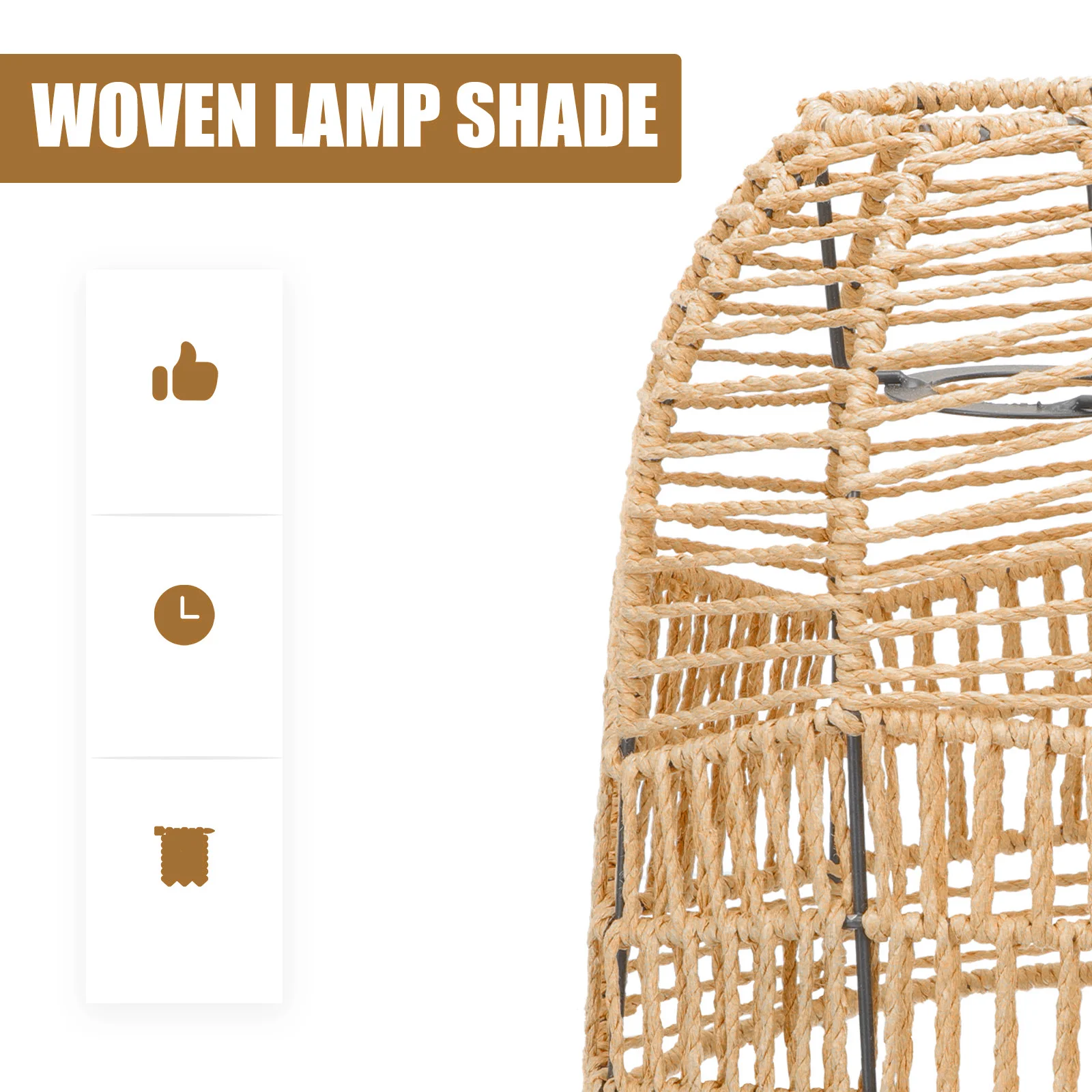 

Имитация плетеного абажура из ротанга в современном стиле для люстры, декоративный светильник для гостиной, чайной, потолочный абажур