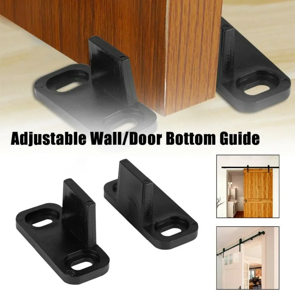 Floor Guide Barn Guide 4.5 X 2 Cm Adjustable Plastic Replacement Door Floor 2PC 2X，Adjustable For Sliding Door