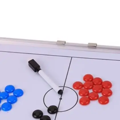 

Набор магнитов для игрока, футбольная тактическая доска, предварительная портфель, рамка из алюминиевого сплава, двусторонний дисплей, полная схема шага