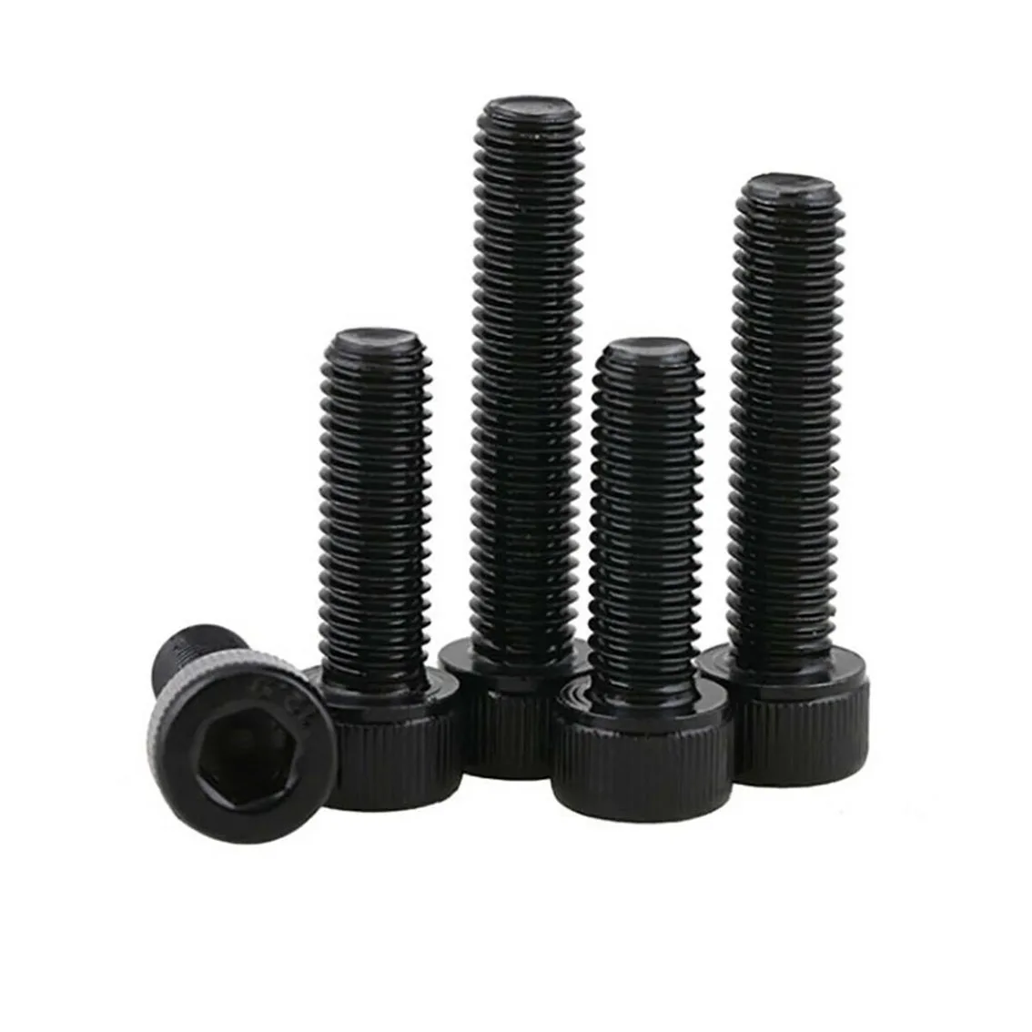 M5-M12 Black Left Threaded Hex Hexagon Socket Cap Screws Reverse Left Tooth Thread Allen Bolts Grade 12.9 Carbon Steel