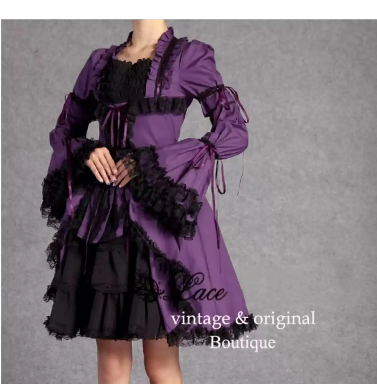 Cute Anime Gothic Lolita Dress Japanese Girl Sweet Cream Lace Princess Costume Vintage Palace Elf Cosplay Clothes Women