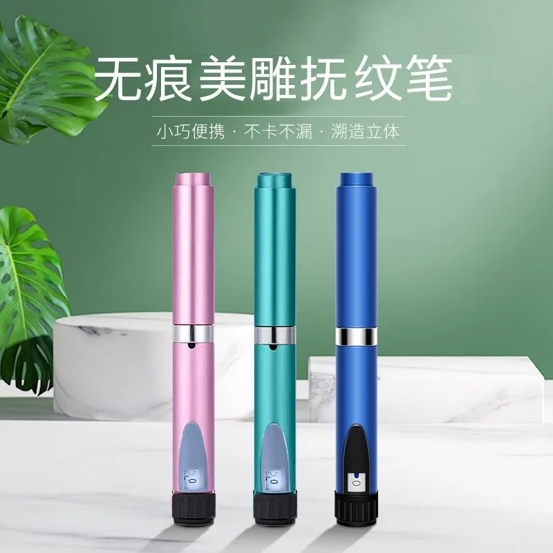 

Stylus brush with light wrinkle and tear groove filling, cartridge shaped bottle, tender skin, and beautiful carving pen