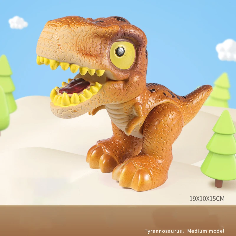 Cute Cartoon Dinosaur Toys for Kids, Tyrannosaurus Rex Toy Funny Wacky, Presentes de aniversário educativos e criativos infantis para meninos, feriado