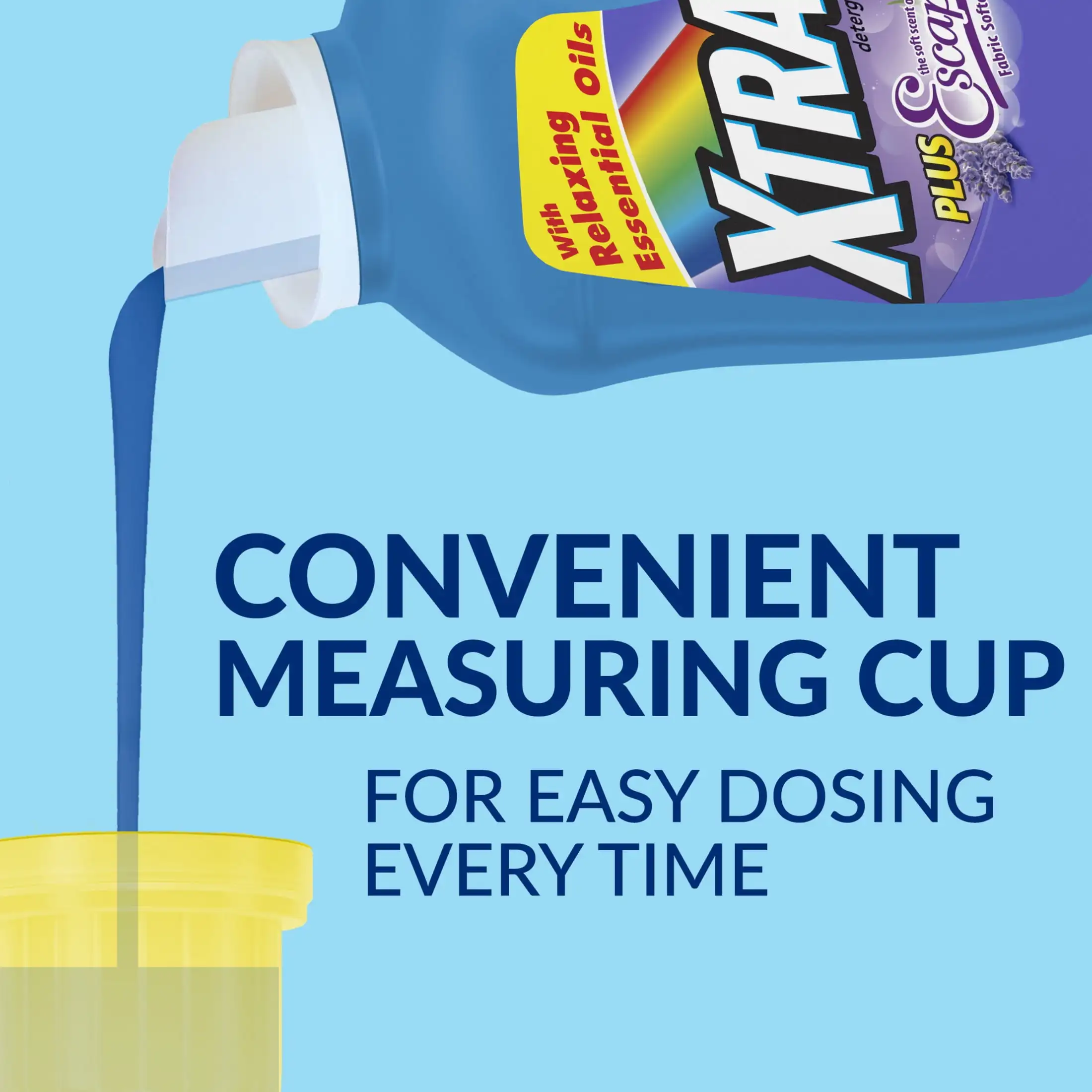 ICUTE-Xtra Plus Scent of Escape, Lavender & Sweet Vanilla, 63 Loads Liquid Laundry Detergent, 97.7 fl oz