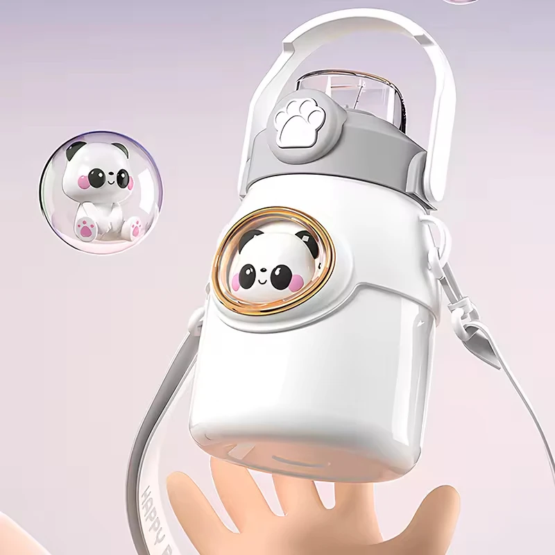 Cute Kawaii Thermal Mug 650ML 316 Stainless Steel Thermos for Tea Kid Children Drinks Stainless Steel Water Bottle - view 2