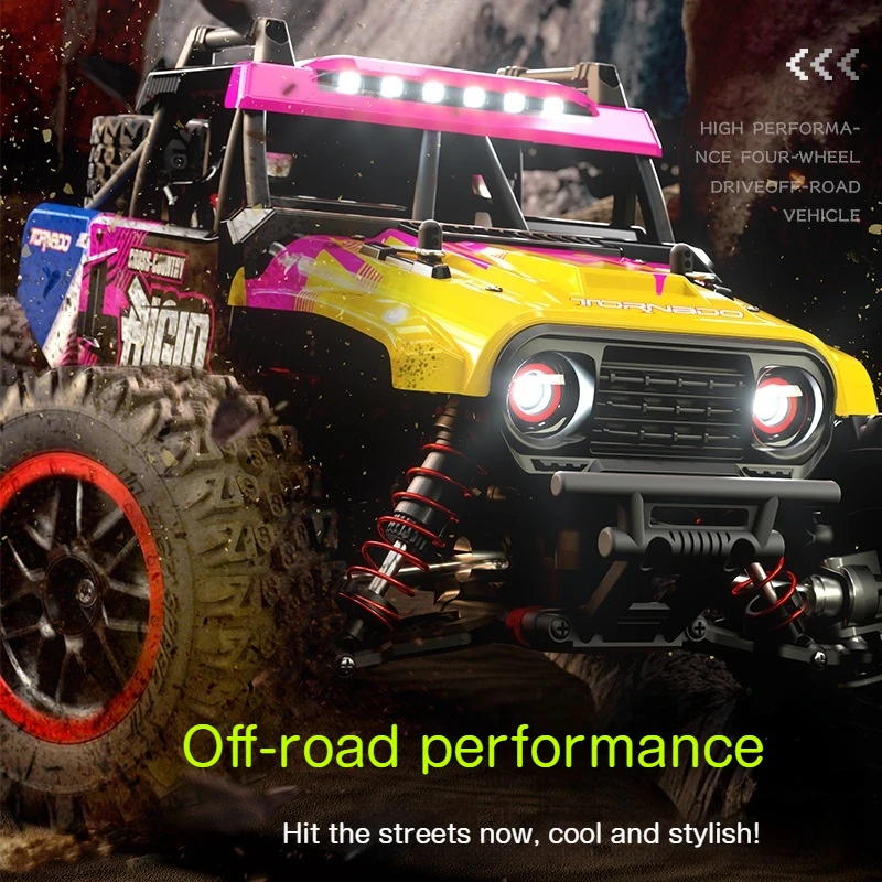 รถออฟโรด JJRC รุ่นใหม่ ขับเคลื่อน 4 ล้อ แบบไร้แปรงถ่าน พร้อมไฟ LED ขนาดเท่าของจริง ระบบกันสะเทือนแบบจำลอง