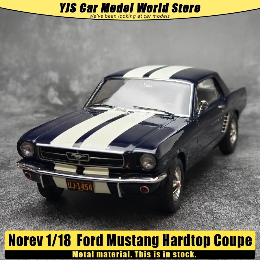 

NOREV diecast models 1:18 Scale Ford Mustang Hardtop Coupe Car model holiday gift collection Static